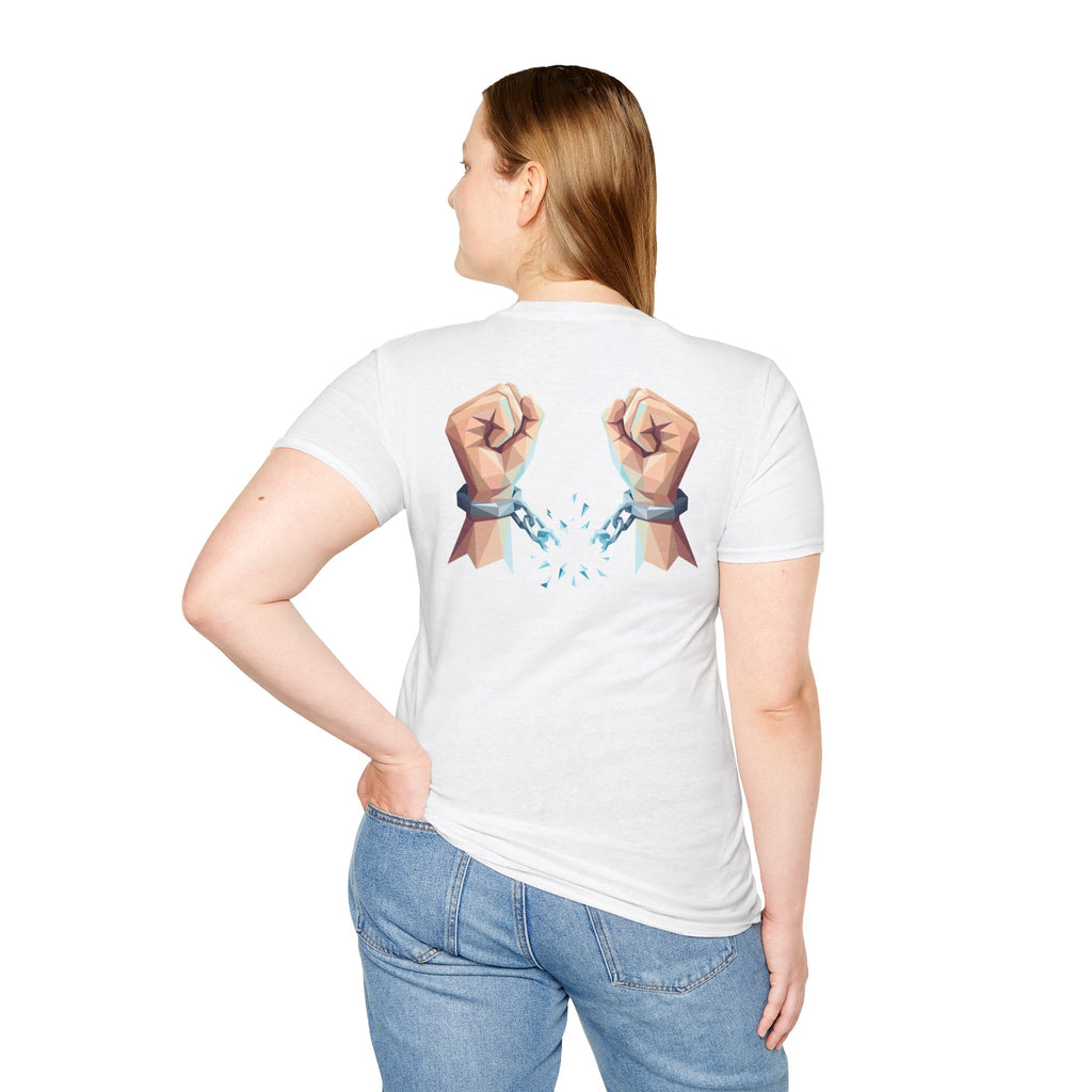Freed by the truth. T-Shirt — Holy Poly