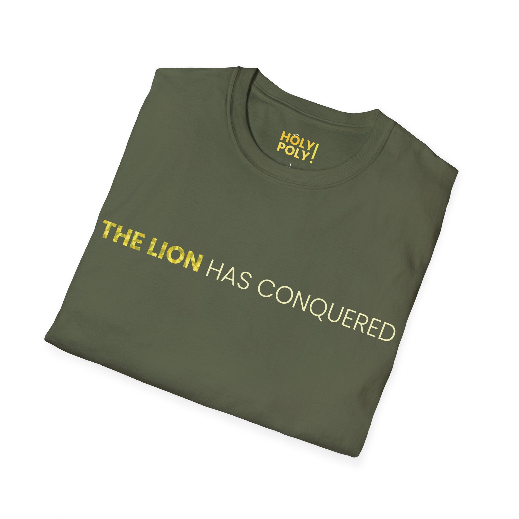 The Lion has Conquered. T-Shirt — Holy Poly