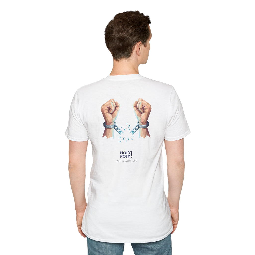 Freed by the truth. T-Shirt — Holy Poly