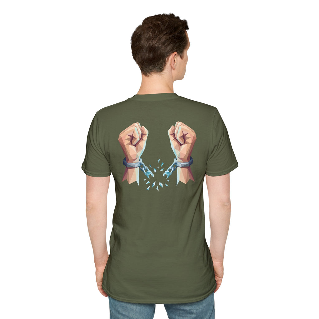 Freed by the truth. T-Shirt — Holy Poly