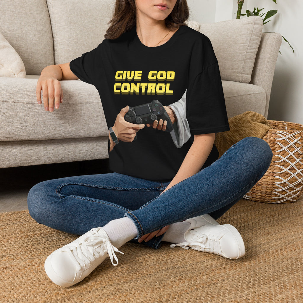 Give God Control T-Shirt — Holy NerdTee - HolyPoly!