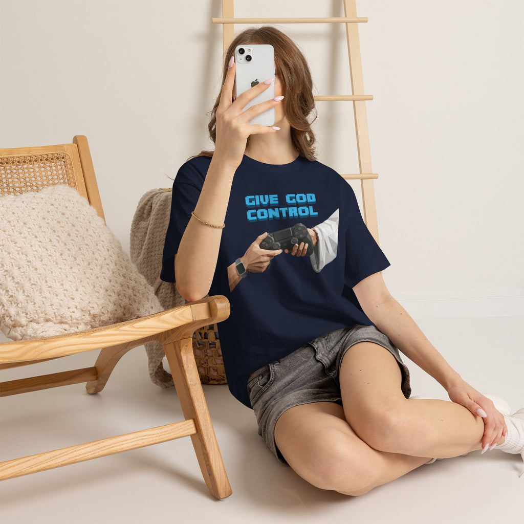 Give God Control T-Shirt — Holy NerdTee - HolyPoly!