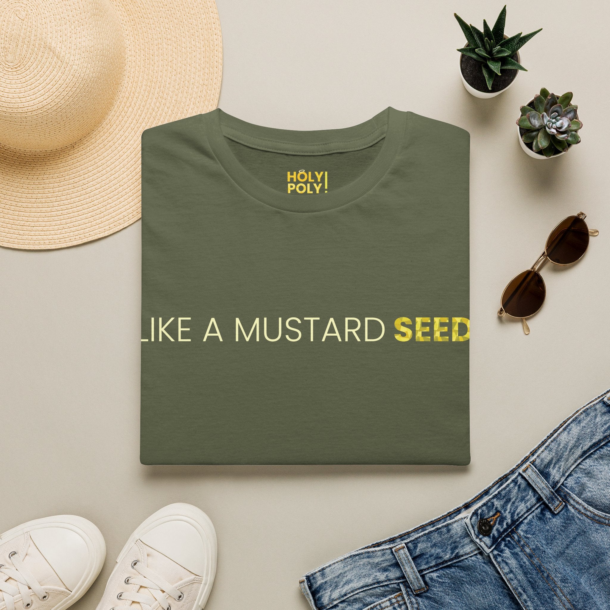 Like a Mustard Seed. T-Shirt — Holy Poly