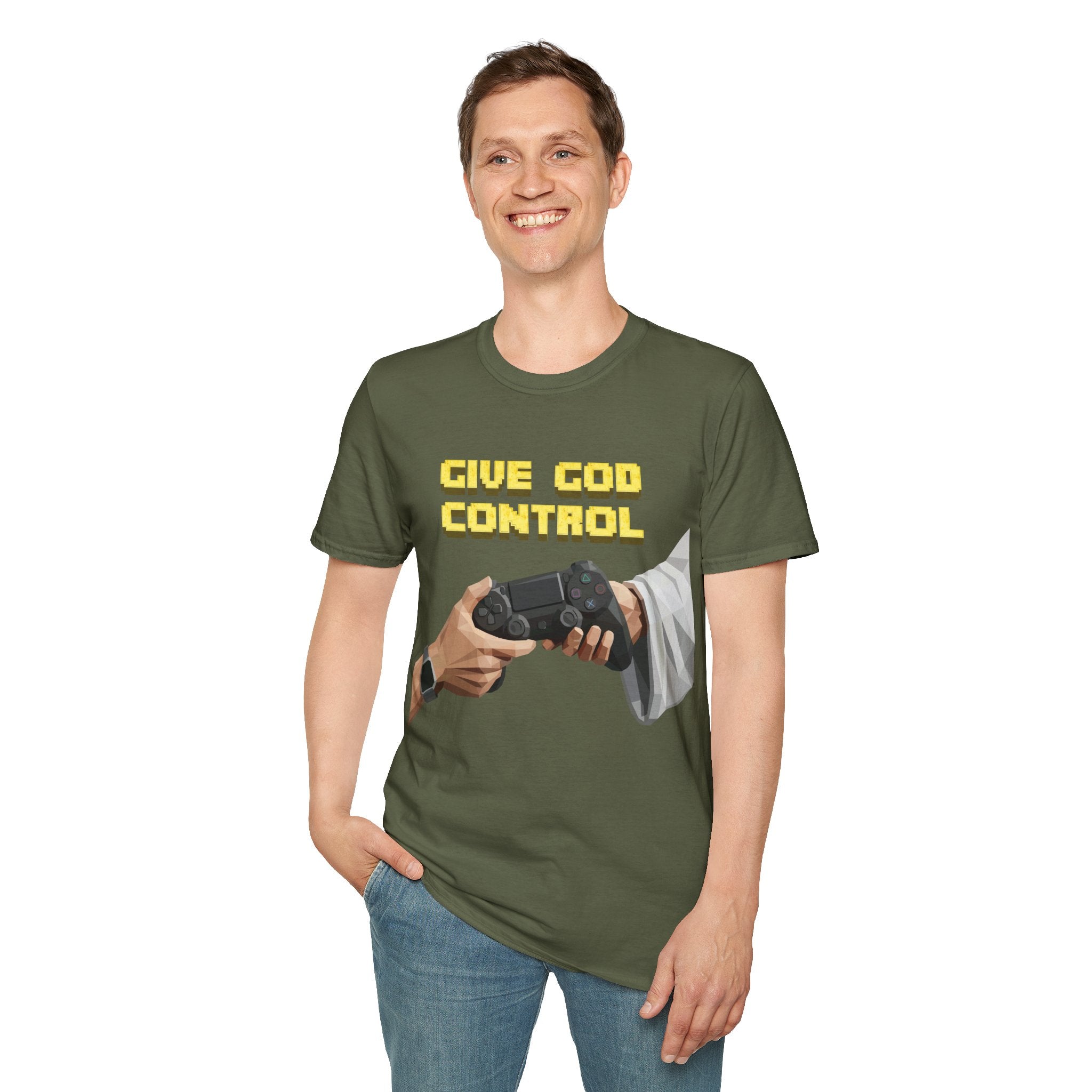 Give God Control T-Shirt — Holy NerdTee - HolyPoly!