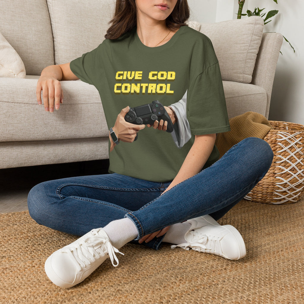 Give God Control T-Shirt — Holy NerdTee - HolyPoly!