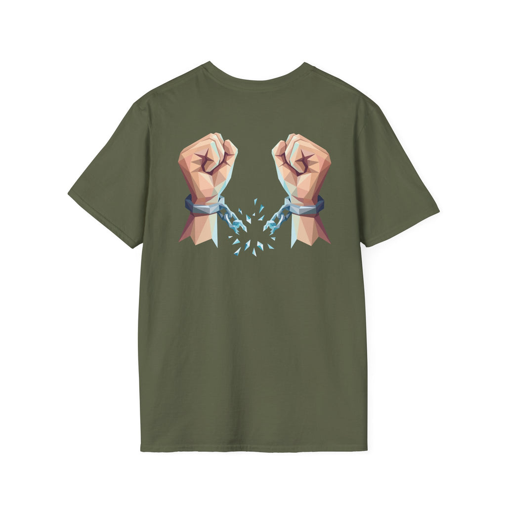 Freed by the truth. T-Shirt — Holy Poly