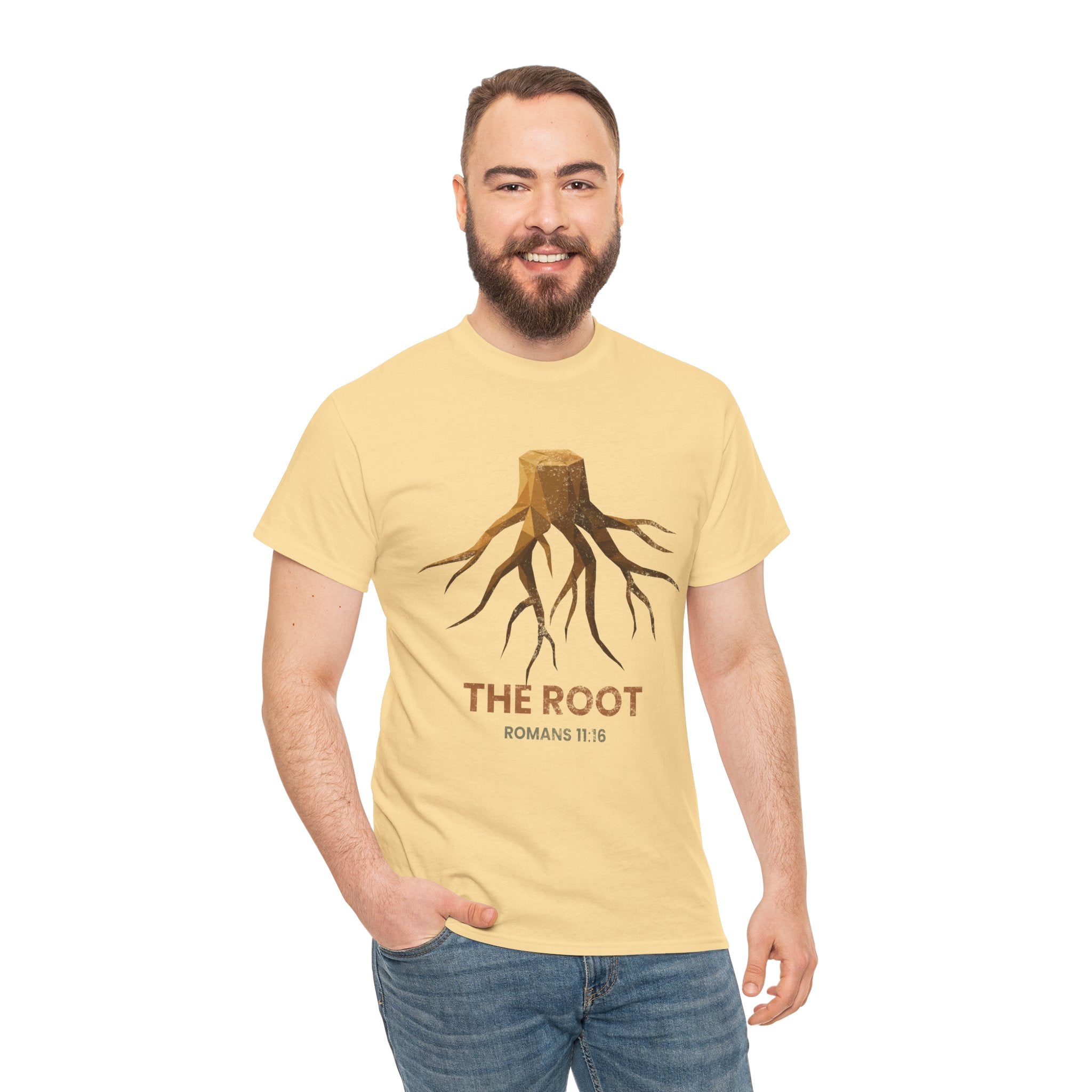 The Root T‑Shirt – Christian Romans 11:16 - Father's day Tee