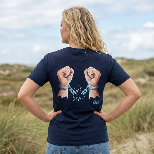 Freed by the truth. T-Shirt — Holy Poly