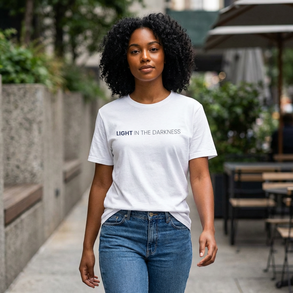 Light in the Darkness. T-Shirt — Holy Poly