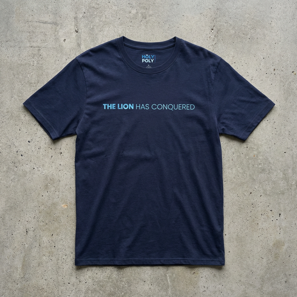 The Lion has Conquered. T-Shirt — Holy Poly