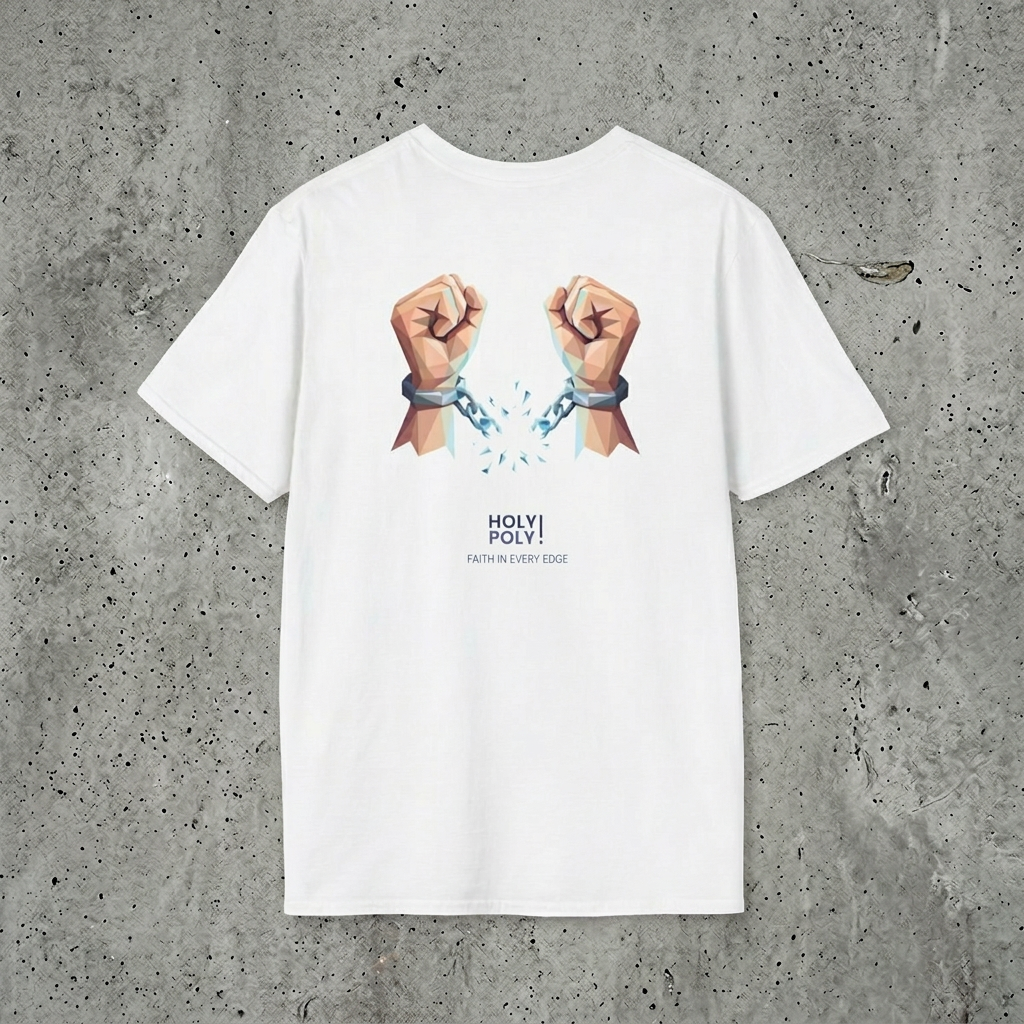 Freed by the truth. T-Shirt — Holy Poly