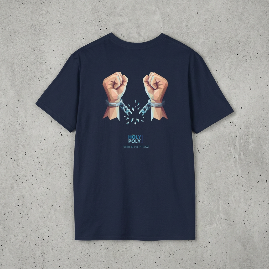 Freed by the truth. T-Shirt — Holy Poly