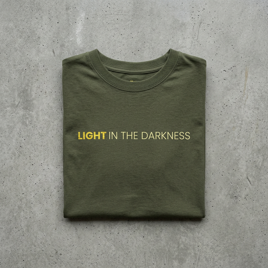 Light in the darkness military green 3