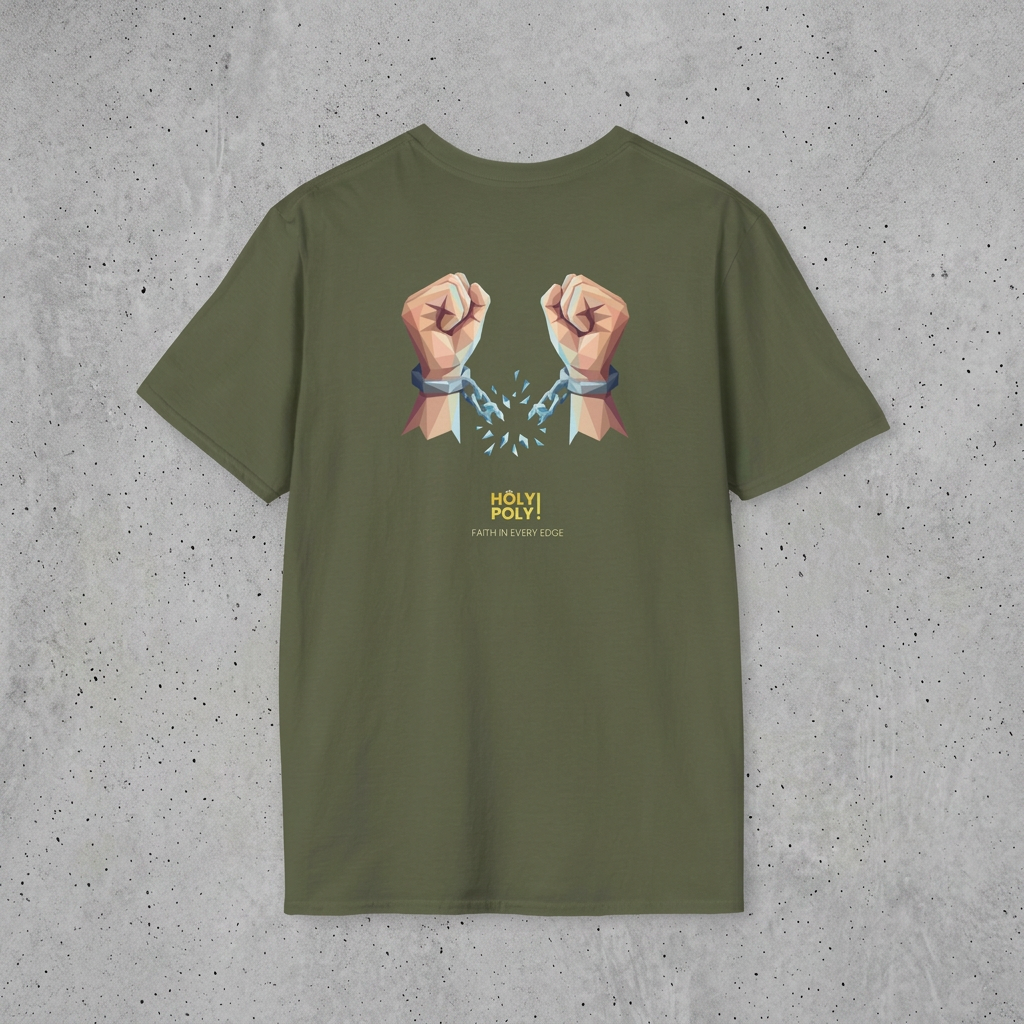 Freed by the truth. T-Shirt — Holy Poly