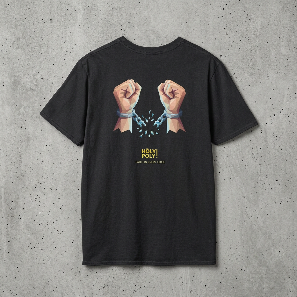 Freed by the truth. T-Shirt — Holy Poly