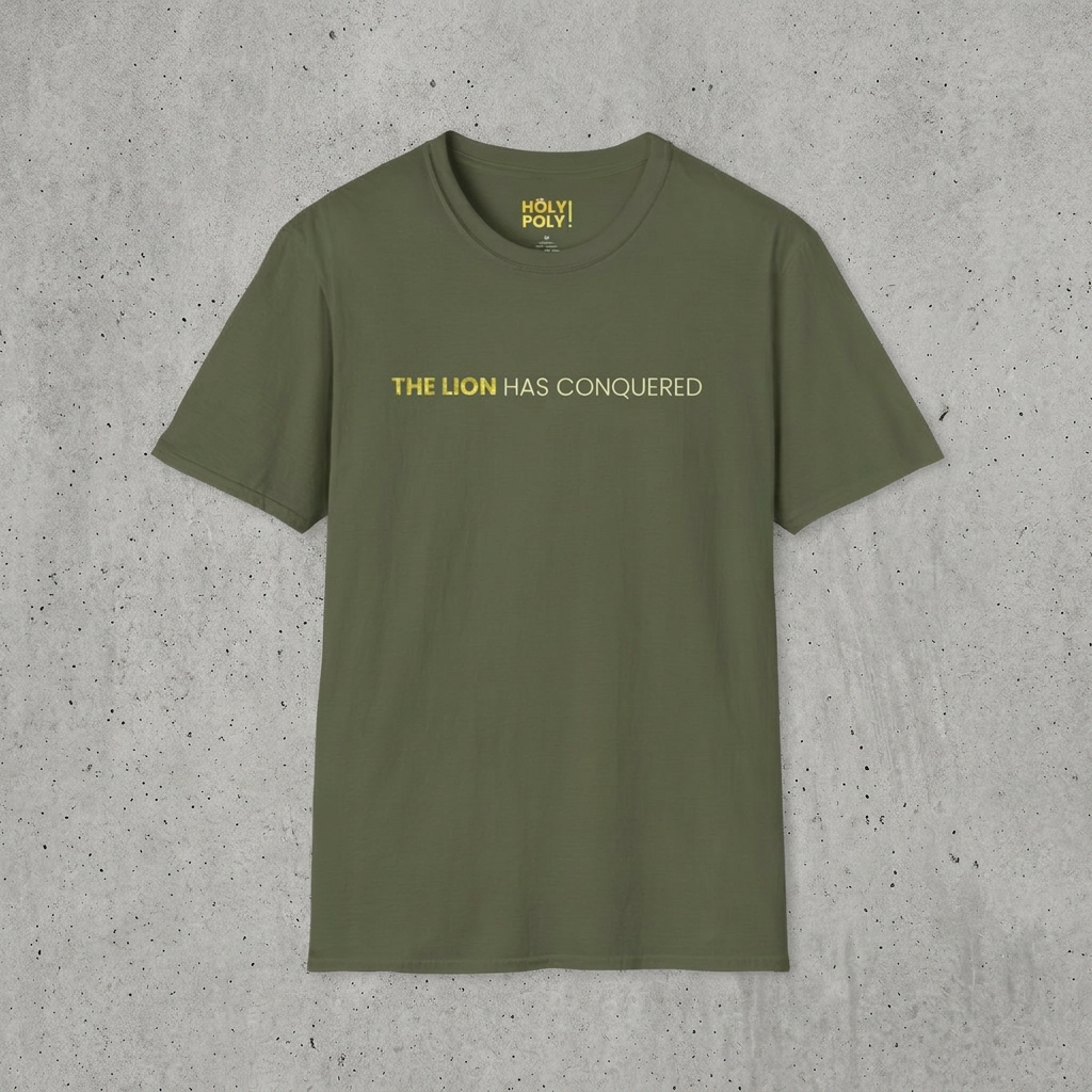 The Lion has Conquered. T-Shirt — Holy Poly