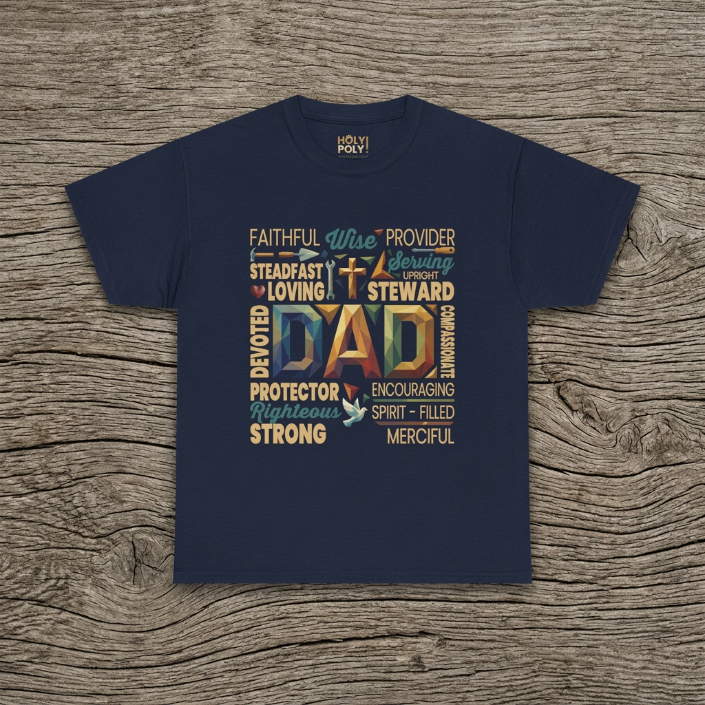 Faith-Filled Dad T-Shirt — Holy Poly!