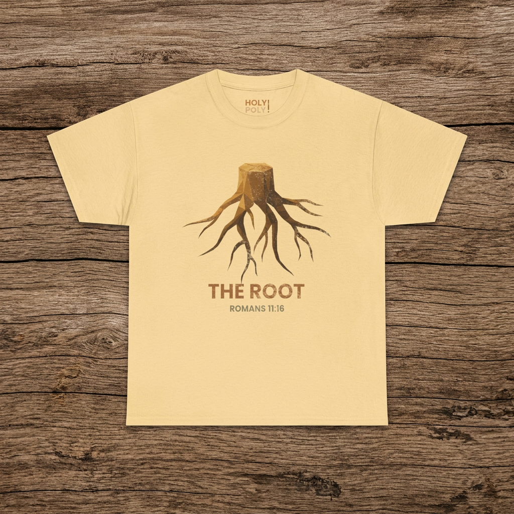 The Root T‑Shirt – Christian Romans 11:16 - Father's day Tee
