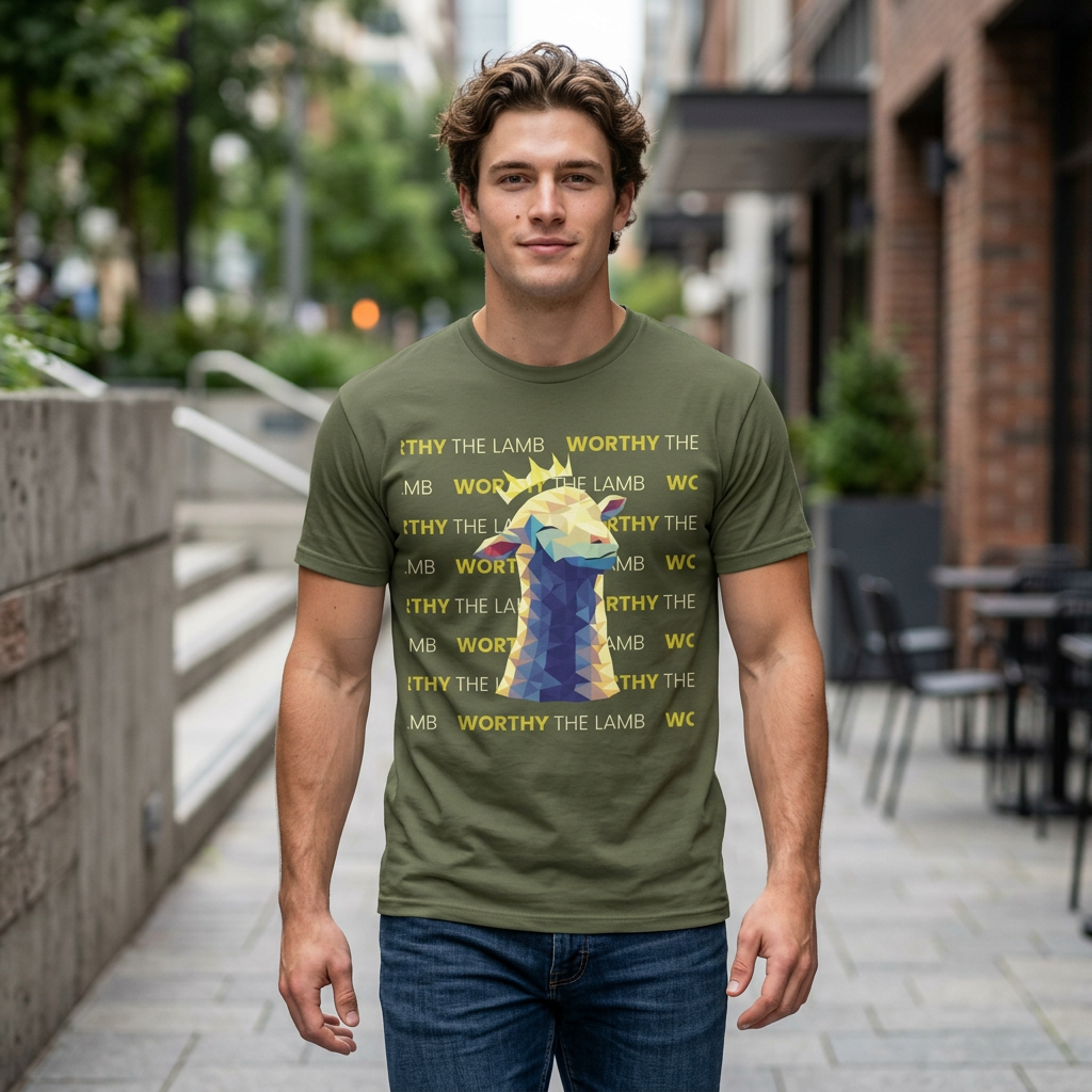 Worthy the Lamb T‑Shirt (Front Only) — HolyPoly!
