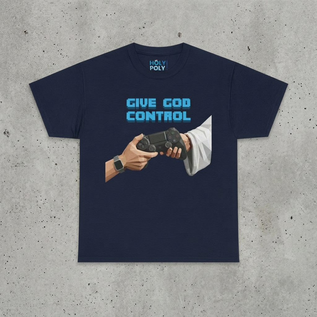 Give God Control T-Shirt — Holy NerdTee - HolyPoly!
