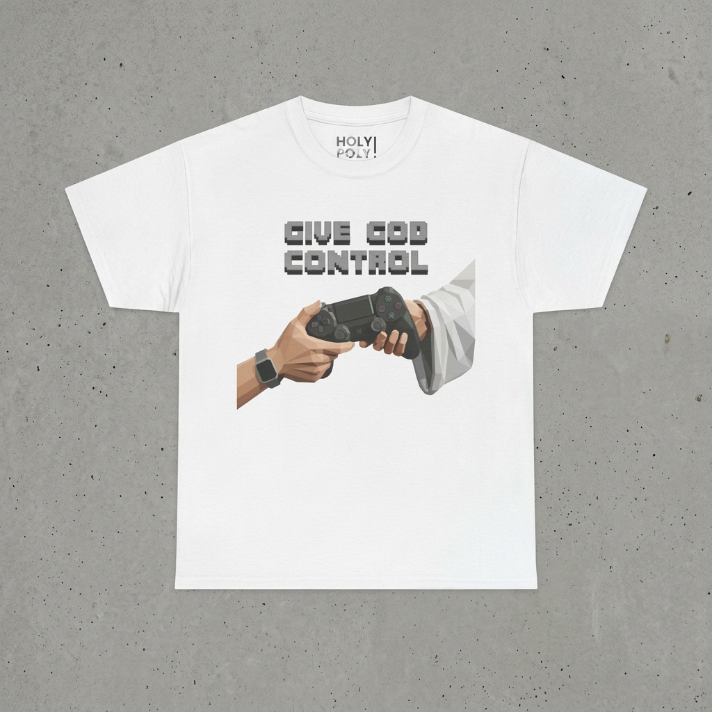 Give God Control T-Shirt — Holy NerdTee - HolyPoly!