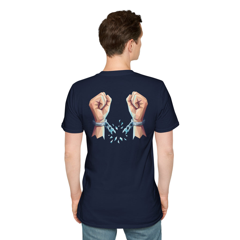 Freed by the truth. T-Shirt — Holy Poly
