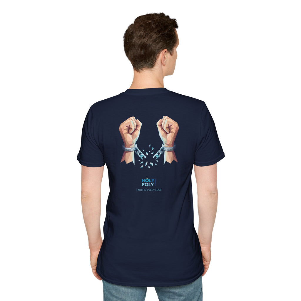 Freed by the truth. T-Shirt — Holy Poly