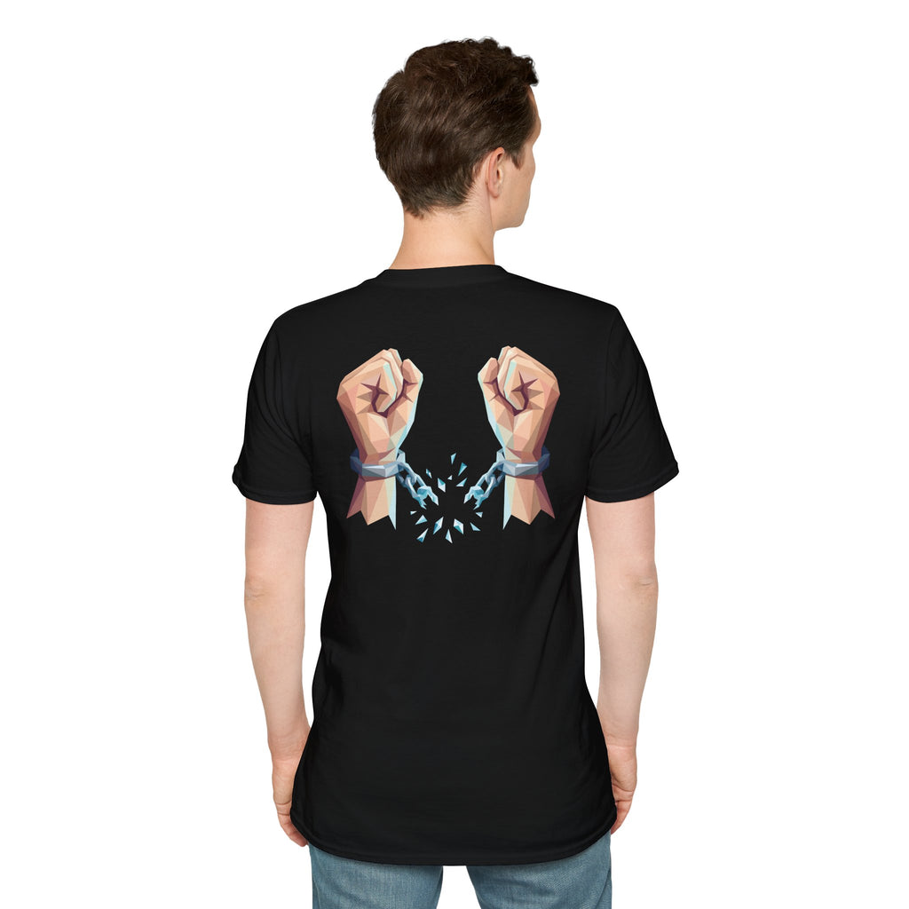 Freed by the truth. T-Shirt — Holy Poly