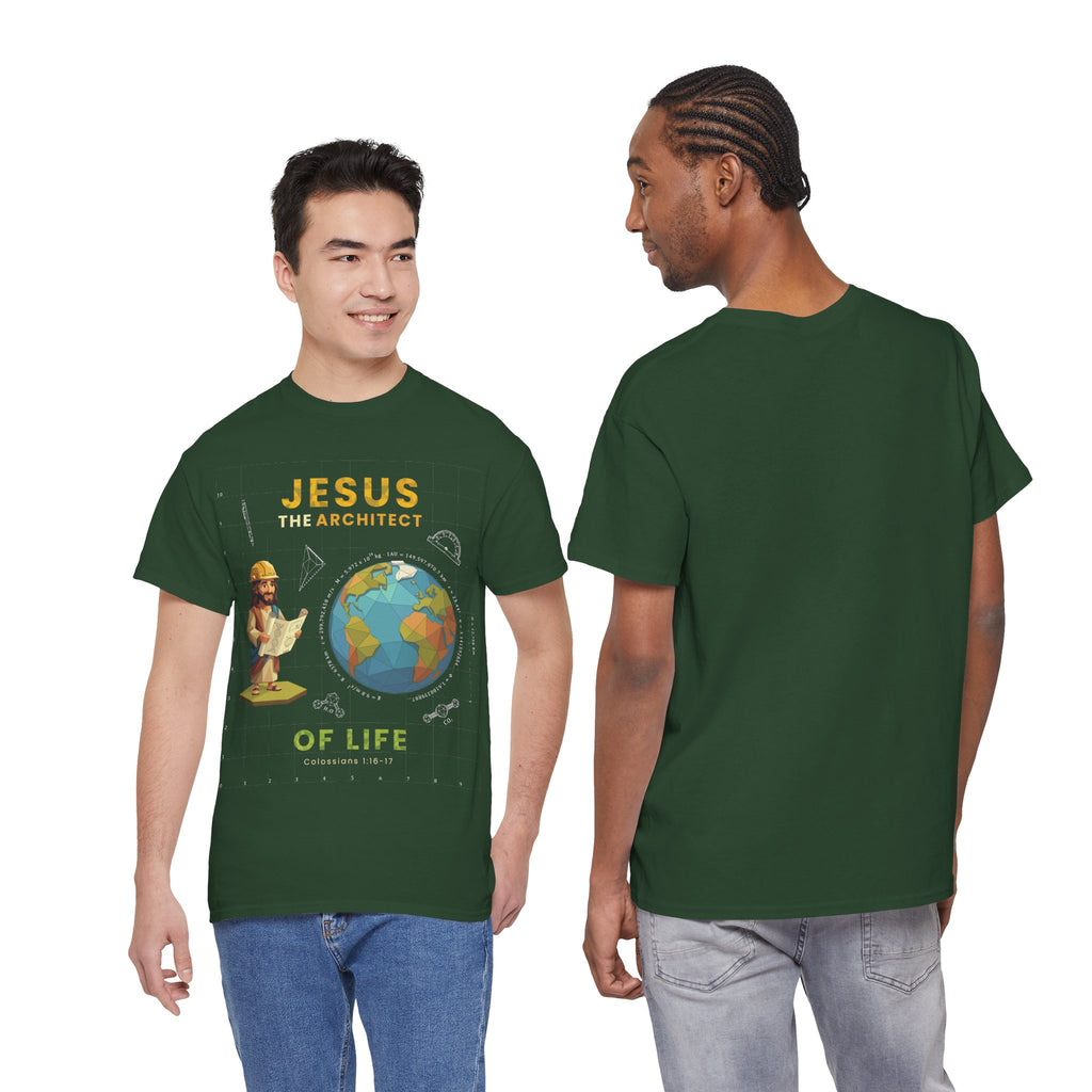 Jesus The Architect of Life T‑Shirt — Christian Faith, Holy Poly!
