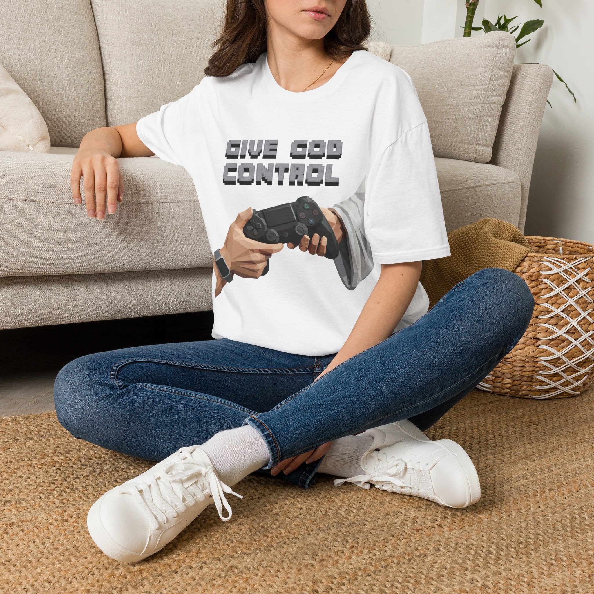 Give God Control T-Shirt — Holy NerdTee - HolyPoly!