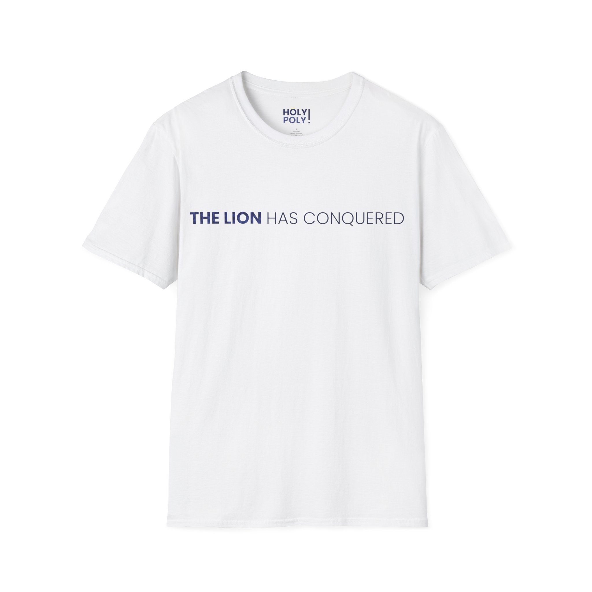 The Lion has Conquered. T-Shirt — Holy Poly