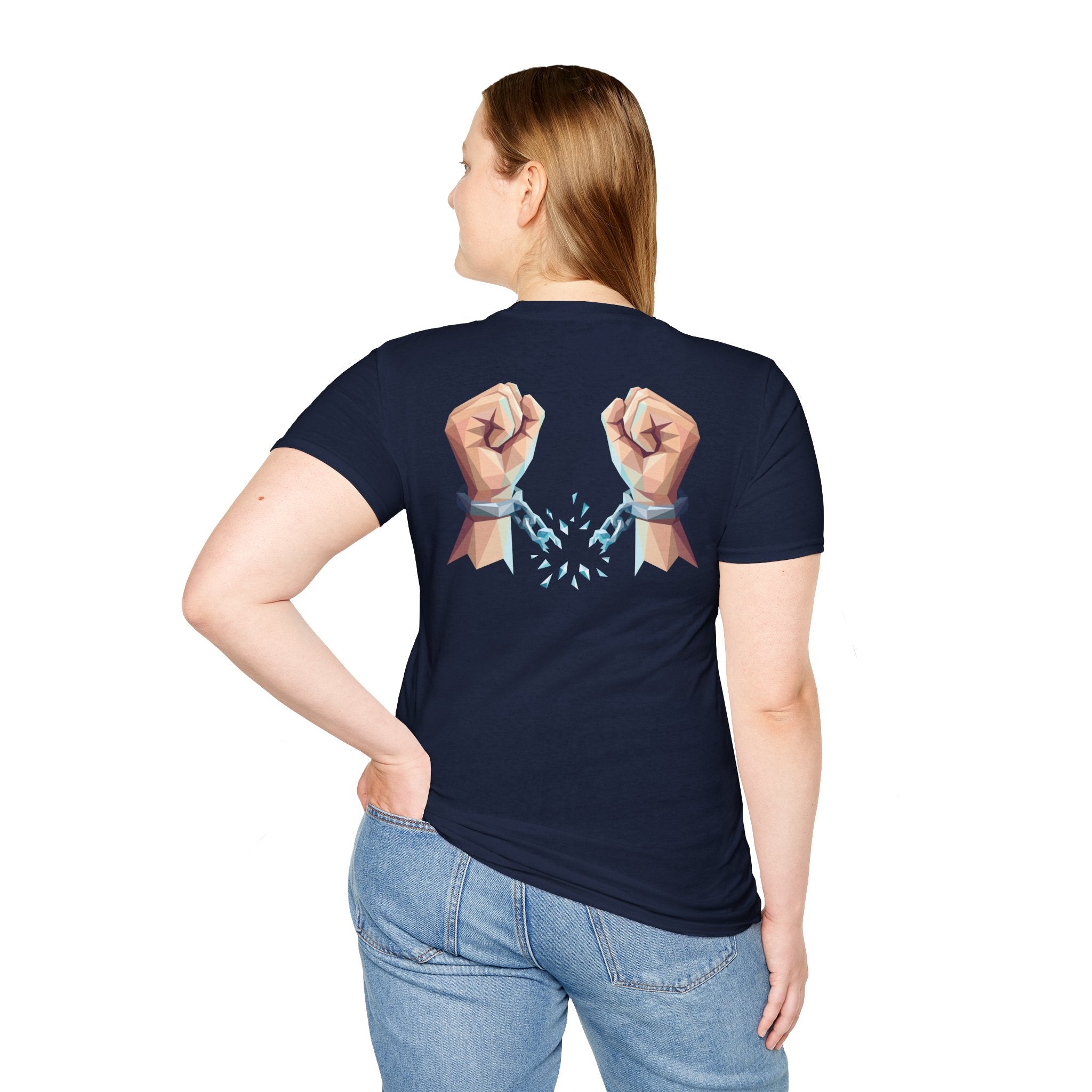 Freed by the truth. T-Shirt — Holy Poly