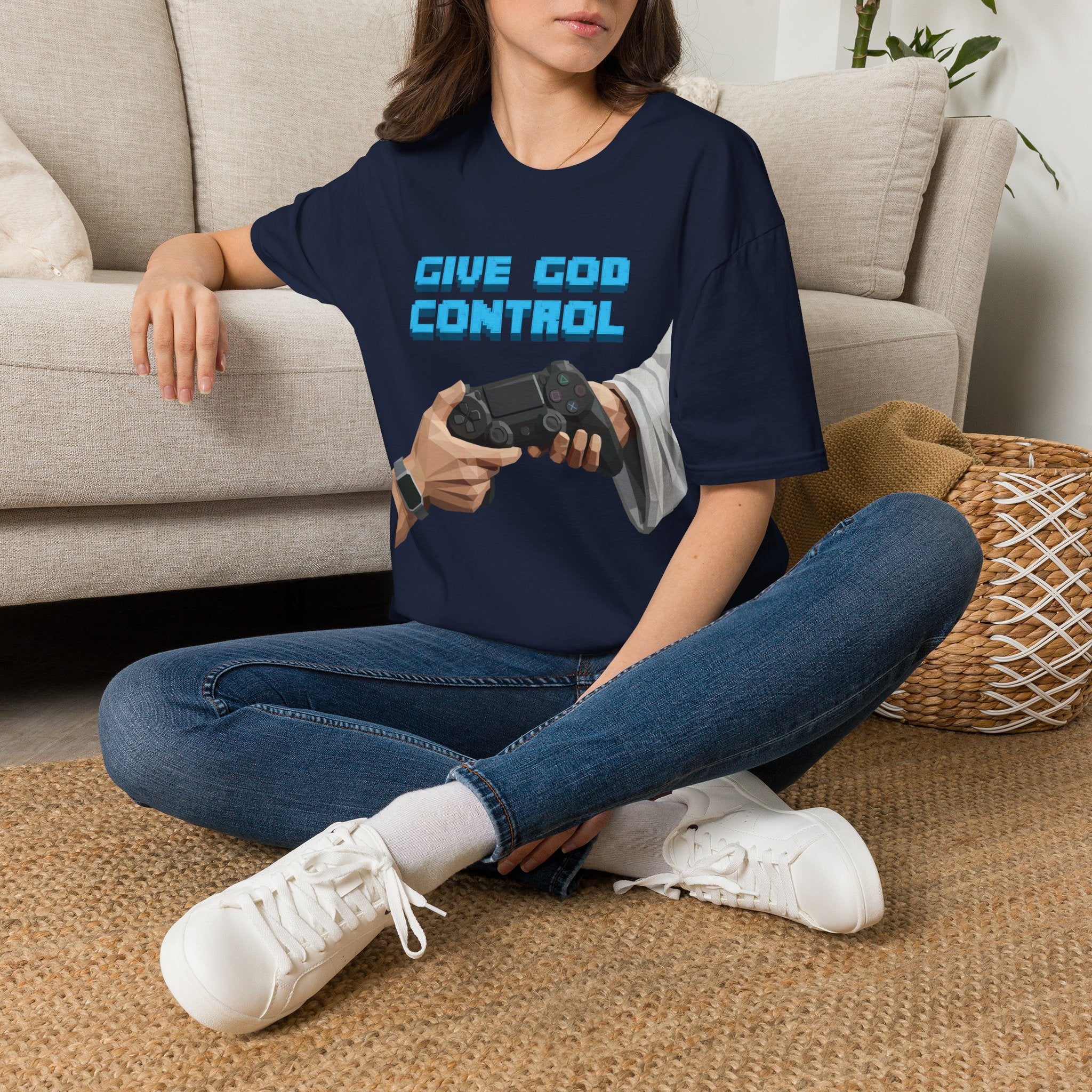Give God Control T-Shirt — Holy NerdTee - HolyPoly!