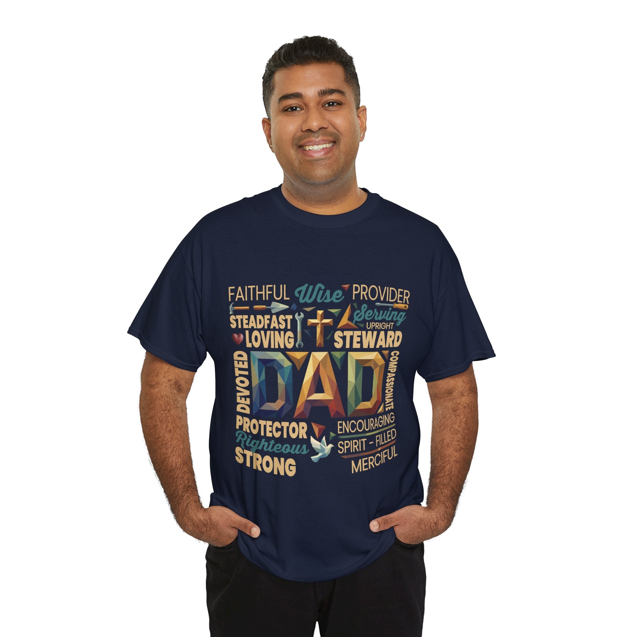 Faith-Filled Dad T-Shirt — Holy Poly!